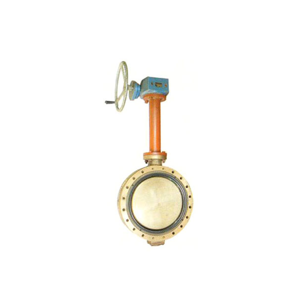 雙偏心法蘭渦輪式加長軸手動蝶閥